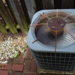 Metal,Grate,On,An,Hvac,Unit,Has,Rusted,And,Needs