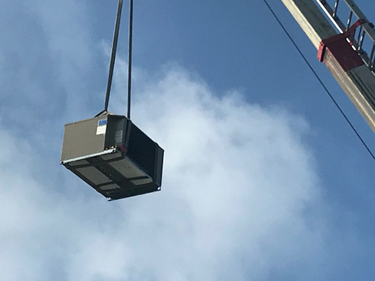 crane lower a/c unit